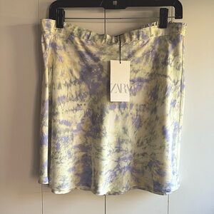 Zara Pastel Tie-Dye Mini Skirt  Size L / XL